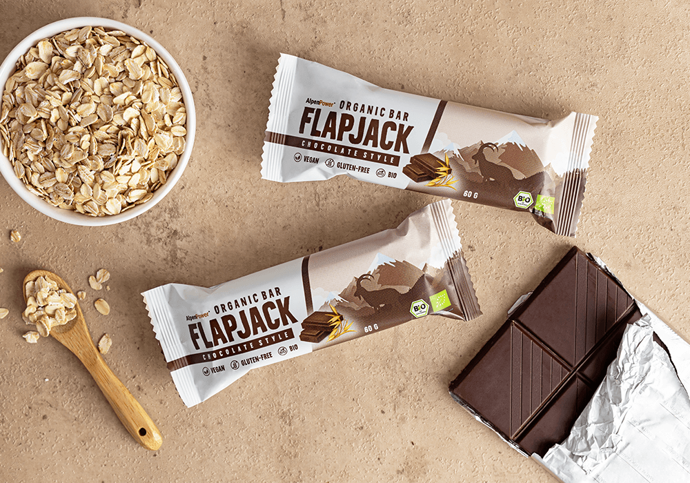 AlpenPower Organic Flapjack- La saludable barrita de avena orgánica para el deporte y la vida diaria